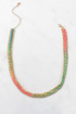 Neon Woven Chain Necklace